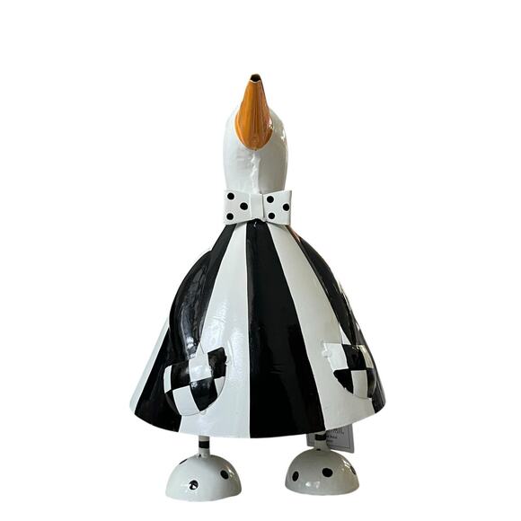 Mackenzie-Childs Striped Metal Goose 11.75in NEW - Picture 6 of 13